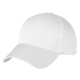 aerial view a white 100 cotton twill 6 panel price buster cap, image 1 of 2