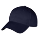 aerial view a navy 100 cotton twill 6 panel price buster cap, image 1 of 2