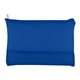 aerial view a royal blue zippered mesh vanity bag, image 1 of 4