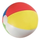 aerial view a yellow/white/blue/red/green 16 custom beach ball, image 1 of 2
