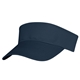 aerial view a navy 100 cotton twill visor, image 1 of 3