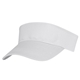 aerial view a white 100 cotton twill visor, image 1 of 2