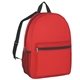 aerial view a red budget backpack, image 1 of 2