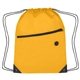 aerial view a athletic gold polyester hit sports pack with front zip pocket, image 1 of 3