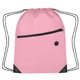 aerial view a pink polyester hit sports pack with front zip pocket, image 1 of 3