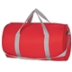 aerial view a red 201d polyester budget duffel bag, image 1 of 2