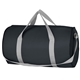 aerial view a black 201d polyester budget duffel bag, image 1 of 2