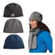 a group of port authority heathered knit polyester beanie