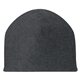 aerial view a charcoal double layer fleece beanie, image 1 of 2