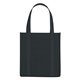 aerial view a black the avenue reusable shopper tote bag - 12 x 13, image 1 of 2