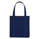 aerial view a navy the avenue reusable shopper tote bag - 12 x 13, image 1 of 2