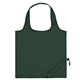 aerial view a forest green 210 polyester foldaway tote bag, image 1 of 3