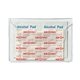 aerial view a translucent clear first aid pouch kit, image 1 of 3