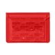aerial view a translucent red first aid pouch kit, image 1 of 3