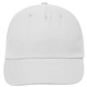 aerial view a white 5 panel polyester cap, image 1 of 4