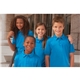 a group of port authority(r) youth silk touch(tm) performance polo - colors