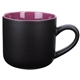 aerial view a black/purple 15 oz bilby mug - matte black, image 1 of 4