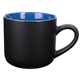 aerial view a black/blue 15 oz bilby mug - matte black, image 1 of 3