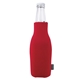 aerial view a red koozie(r) zip - up bottle cooler with opener, image 1 of 3