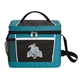 aerial view a teal koozie(r) lunch break cooler, image 1 of 2