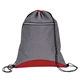 aerial view a charcoal/red good value(tm) two tone sport drawstring, image 1 of 9