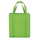 aerial view a lime good value polypropylene mega grocery tote, image 1 of 2