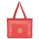 aerial view a red good value(tm) landscape mesh tote, image 1 of 2