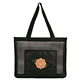 aerial view a black good value(tm) landscape mesh tote, image 1 of 2