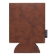 aerial view a light brown koozie(r) leather - like can cooler, image 1 of 4
