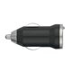 aerial view a black on - the - go car charger with led power indicator, image 1 of 2