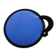 aerial view a blue portable nylon handle folding fan, image 1 of 2
