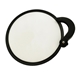 aerial view a white portable nylon handle folding fan, image 1 of 2