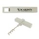 a white corkscrew opener