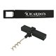 a black corkscrew opener