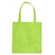 aerial view a lime green non - woven conference tote bag - multi color choices - 15 x 16, image 1 of 2