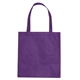 aerial view a purple non - woven conference tote bag - multi color choices - 15 x 16, image 1 of 2