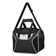 aerial view a black mesh accent cooler bag, image 1 of 2