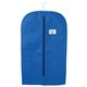 aerial view a royal blue non - woven garment bag, image 1 of 2