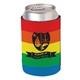 aerial view a rainbow foam rainbow kan - tastic can cooler sleeve, image 1 of 2