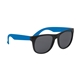 aerial view a black with blue temples youth rubberized sunglasses, image 1 of 4