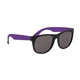 aerial view a black with purple temples youth rubberized sunglasses, image 1 of 4