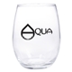 aerial view a clear 15 oz stemless wine glass, image 1 of 2