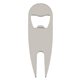 aerial view a silver divot tool with bottle opener, image 1 of 2