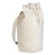 aerial view a natural heavy canvas cotton tote bag w / cotton cord, image 1 of 2