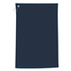 aerial view a navy 100 cotton golf towel, image 1 of 2