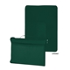 aerial view a forest green polyester fleece blanket, image 1 of 3