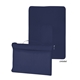 aerial view a navy polyester fleece blanket, image 1 of 3