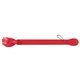 aerial view a translucent red back scratcher with shoehorn, image 1 of 3