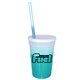 17 oz Color Changing Mood Stadium Cup / Straw / Lid Set