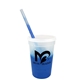 17 oz Color Changing Mood Stadium Cup / Straw / Lid Set